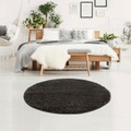 Carpet City Hochflor-Teppich »Pulpy 100«, rund, 30 mm Höhe, Wohnzimmer