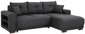 Home affaire Ecksofa »Viborg«, mit Regal in der Armlehne, wahlweise mit Bettfunktion