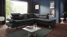exxpo - sofa fashion Ecksofa, mit Kopf- bzw. Rückenverstellung, wahlweise mit Bettfunktion und Bettkasten
