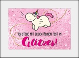 queence Bild »Glitzer«, Einhorn, (1 St.)