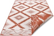 NORTHRUGS Teppich »Malibu«, rechteckig, 5 mm Höhe, In-und Outdoor geeignet, Wohnzimmer, Balkon, Terrasse, Garten, Robust, Pflegeleicht, Flachgewebe, Wendbar