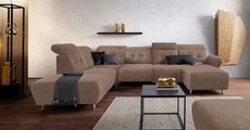 Places of Style Wohnlandschaft »Manhattan«, 2 Sitze mit elektrischer Relaxfunktion, verstellbare Armlehnen