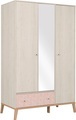 Schrank 3 Tür(en) 1 Schublade(n) ALIKA Kastanie