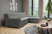 DOMO collection Ecksofa »Treviso viele Bezüge, auch in Cord, Schlafsofa, B/T/H: 267/80/83 cm«, wahlweise mit Bettfunktion, incl. Zierkissen, hochwertige Steppung