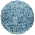 Paco Home Hochflor-Teppich »Akumal 930«, rund, 60 mm Höhe, Shaggy, besonders weich durch Softgarn, Uni-Farben, ideal im Wohnzimmer & Schlafzimmer