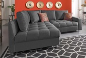Nova Via Ecksofa »Tobi 3«, wahlweise mit Kaltschaum (140kg Belastung/Sitz), RGB-LED-Beleuchtung und Bettfunktion