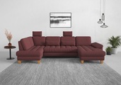 sit&more Wohnlandschaft, wahlweise mit Bettfunktion, Bettkasten, Sitztiefenverstellung