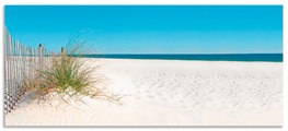 Artland Küchenrückwand »Schöne Sanddüne mit Gräsern und Zaun«