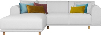 andas Ecksofa »Maroon«, in skandinavischem Design, mit losen Kissen