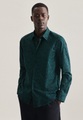 Casual Hemd Regular Fit Langarm Druck Herren Grün M
