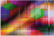 Artland Wandbild »Bunte Linien II«, Muster, (1 St.), in vielen Grössen & Produktarten - Alubild / Outdoorbild für den Aussenbereich, Leinwandbild, Poster, Wandaufkleber / Wandtattoo auch für Badezimmer geeignet