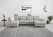 sit&more Wohnlandschaft, wahlweise mit Bettfunktion, Bettkasten, Sitztiefenverstellung