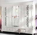 Premium collection by Home affaire Drehtürenschrank »Arabeske«, aus teilmassivem Holz mit schönen Ornamenten auf den Türfronten