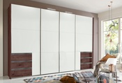Fresh To Go Schwebetürenschrank »Level«, mit Glastüren und Synchronöffnung