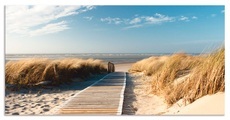 Artland Küchenrückwand »Nordseestrand auf Langeoog - Steg«