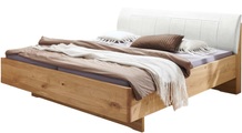 WIEMANN Holzbett »Cardiff, Bettgestell, Bettrahmen, teilmassiv, mit Polsterkopfteil« Belastbarkeit 110/220 Kg, 4-fache höhenverstellbar, MADE IN GERMANY, Fussteil aus Massivholz, verschiedene Grössen