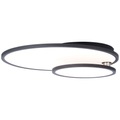 LED-Deckenlampe Bility, rund, Rahmen schwarz