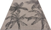 NORTHRUGS Outdoorteppich »Jaora«, rechteckig, 3 mm Höhe, In-und Outdoor geeignet, Florales Design, ?Wohnzimmer, Balkon, Terrasse, Garten, Robust, Pflegeleicht, Flachgewebe