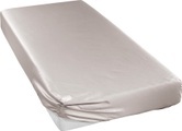 Spannbetttuch aus glänzendem Mako-Satin Curt Bauer beige