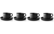 Nordic Kitchen Tasse avec soucoupe 20 cl - Steinzeug - Eva Solo schwarz en keramik