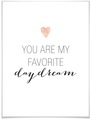 Wall-Art Poster »Daydream«, Schriftzug, (1 St.), Poster, Wandbild, Bild, Wandposter