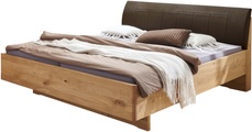 WIEMANN Holzbett »Cardiff, Bettgestell, Bettrahmen, teilmassiv, mit Polsterkopfteil« Belastbarkeit 110/220 Kg, 4-fache höhenverstellbar, MADE IN GERMANY, Fussteil aus Massivholz, verschiedene Grössen