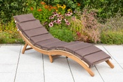 MERXX Gartenliege »Capri«, Akazie/Polyrattan, klappbar, natur, inkl. Kissen