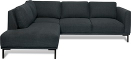 GOODproduct Ecksofa »Fillin«, Struktur hergestellt aus recycelten PET-Flaschen und im Leinen-Mix