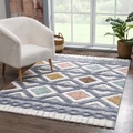 Carpet City Hochflor-Teppich »Focus«, rechteckig, 20 mm Höhe, 3D-Optik, Boho-Stil, Wohnzimmer