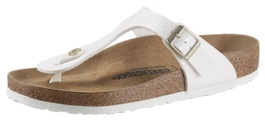Zehentrenner-Pantolette Gizeh Birkenstock weiss Größe: 39