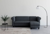 Dorel Home Ecksofa »Felix II Schlafsofa 241cm (Liegefl. 108/195 cm), Recamiere tauschbar,«, verstellb. Rückenlehne, Sitzhöhe 46 cm, Cord