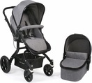 CHIC4BABY, CHIC 4 BABY Kombi-Kinderwagen TANO Jeans grey - grau