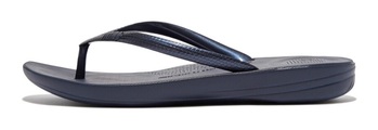 Fitflop Zehentrenner »IQUSHION ERGONOMIC FLIP-FLOPS«, Keilabsatz, Sommerschuh, Schlappen mit weichem Zehensteg