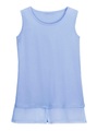 Classic Basics Longtop mit angesetzten Chiffon-Saum