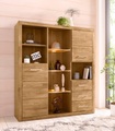 Woltra Highboard »Ribe«, Breite 130 cm mit 2 Holztüren