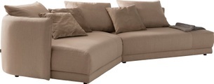 designwerk Ecksofa »New York«, mit moderner Rundung im Korpus