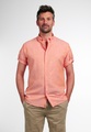 Eterna, ETERNA KURZARM HEMD REGULAR FIT UPCYCLING SHIRT LEINEN LACHS UNIFARBEN