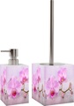 Sanilo Badaccessoire-Set »Blooming«, 2-teiliges Set aus Seifenspender und WC-Bürste