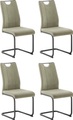 MCA furniture Freischwinger »MCA TERESINA Schwingstuhl mit Griffloch«, Feingewebe, Griffloch