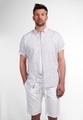 ETERNA KURZARM HEMD REGULAR FIT UPCYCLING SHIRT OXFORD ROT/BLAU