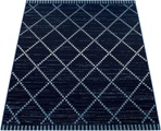 Paco Home Teppich »Kortrijk 742«, rechteckig, 5 mm Höhe, Flachgewebe, Rauten Design, In- und Outdoor geeignet, Wohnzimmer