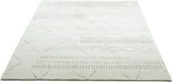 Gino Falcone Teppich »Durlesti 4927«, rechteckig, Kurzflor, modernes Rauten Design, Boho, Wohnzimmer, Esszimmer
