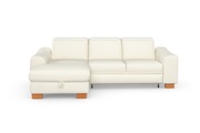 sit&more Ecksofa »Durness«, mit Federkern und hochwertigen Massivholzfüssen, wahlweise mit Kopfteilverstellung, Bettfunktion und Bettkasten oder mit Bettfunktion und Bettkasten