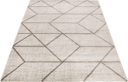 WECON HOME, Wecon home Teppich »Bossa Lounge«, rechteckig, 10 mm Höhe, 3D-Optik, Kurzflor, Wohnzimmer