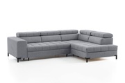 exxpo - sofa fashion Ecksofa, Steppung im Sitzbereich, Wahlweise mit Bettfunktion und Bettkasten, inklusive 5 verstellbaren Kopfstützen