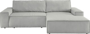 Premium collection by Home affaire Ecksofa »SHERWOOD«, mit Bett-Funktion (Liegefläche 210x136 cm), Bettkasten, mit 2 losen Rückenkissen, hochwertiger Cord-Bezug