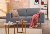 Home affaire 2-Sitzer »Lasse«, im scandinavischem Stil mit Holzfüssen