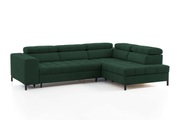 exxpo - sofa fashion Ecksofa, Steppung im Sitzbereich, Wahlweise mit Bettfunktion und Bettkasten, inklusive 5 verstellbaren Kopfstützen