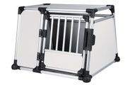 Trixie, Trixie Transportbox Aluminium - Größe L: L 93 × B 81 x H 64 cm