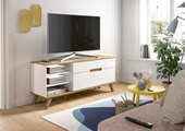 Home affaire Lowboard »Alesund«, 1 Schubkasten, 1 Klappe, konischer Fuss, TV Möbel, TV Schrank